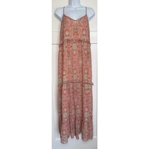 Tart Collections Dress Lorelai Maxi Paisley Medallion Size LARGE Multi Color